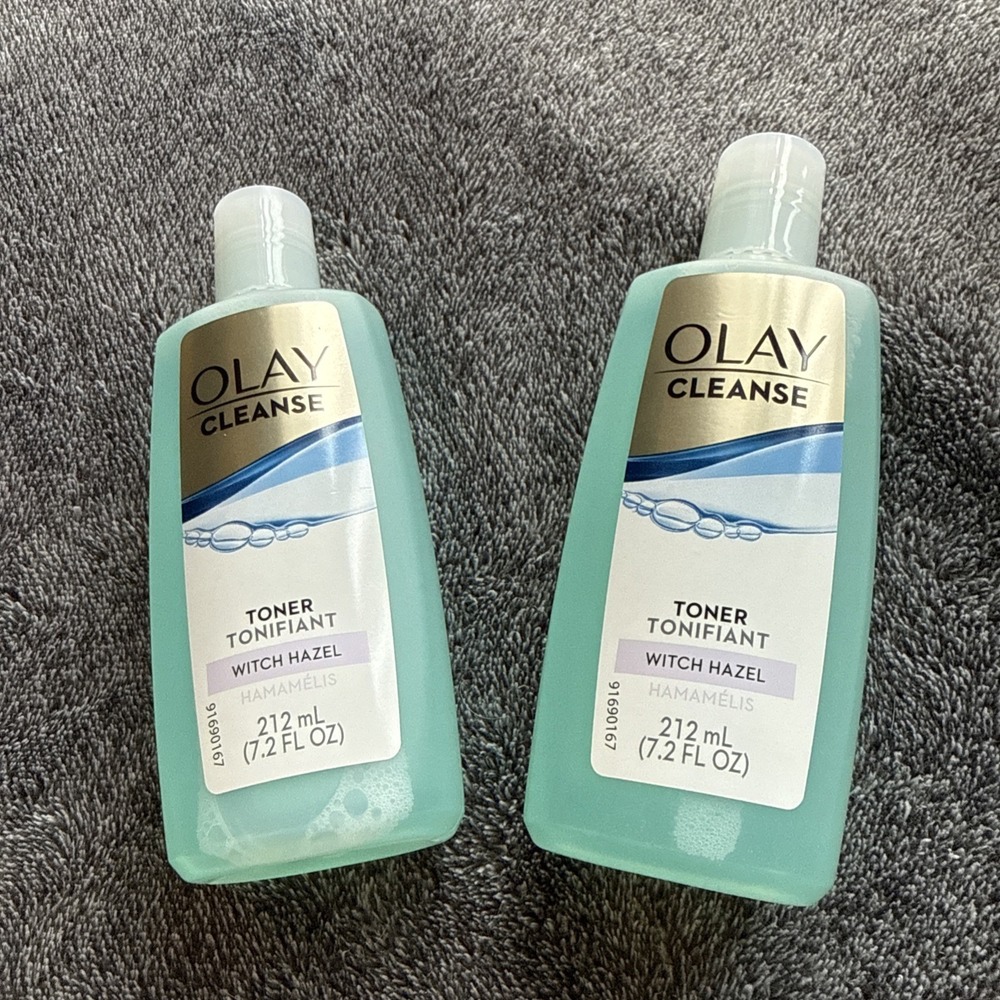 2 NEW Olay Cleanse Daily Skin Toner with Witch Hazel Combination to Oily Skin